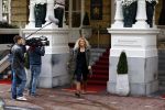 Amsterdam 23 oktober 2013
Susanne Dijksterhuis tijdens opnames luxery tv bij het amstel hotel