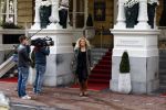 Amsterdam 23 oktober 2013
Susanne Dijksterhuis tijdens opnames luxery tv bij het amstel hotel