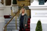 Amsterdam 23 oktober 2013
Susanne Dijksterhuis tijdens opnames luxery tv bij het amstel hotel