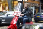 Amsterdam 23 oktober 2013
Victor Reinier op zijn vespa scooter.