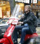 Amsterdam 23 oktober 2013
Victor Reinier op zijn vespa scooter.