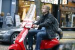 Amsterdam 23 oktober 2013
Victor Reinier op zijn vespa scooter.