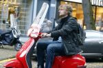 Amsterdam 23 oktober 2013
Victor Reinier op zijn vespa scooter.