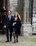 Delft 2 november 2013
Herdenkingsdienst voor prins Friso in de grote kerk in Delft. Willemijn Verloop met man