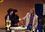 Hilversum, 28 Augustus 1988
Tour Kwis gepresenteerd door Willibrord Frequin met assistente Lieske Liebregts, de vriendin van Gert-Jan Theunisse.
Verder op de foto ploegleiders Jan Rass, Jan Gisbers en Steven Rooks.
Foto Peter Smulders BV