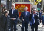 Amsterdam27 oktober 2014
Herdenkingsdienst Seth Gaaikema in de westertoren in Amsterdam. Andre v Duin en Martin