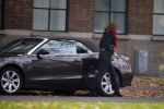 Amsterdam 30 oktober 2014
Astrid Joosten stapt uit haar audi A5 cabrio bij haar huis.