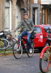 Amsterdam 31 oktober 2014
Owen Schumacher op de fiets in Amsterdam zuid