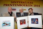 Amsterdam 4 november 2014
Presentatie sinterklaasboeken in de bibliotheek van Amsterdam. Aanwezig zijn Albert Verlinde Winston Gerschtanowitz Andre Kuipers en Paul v Vliet.