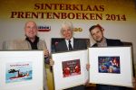 Amsterdam 4 november 2014
Presentatie sinterklaasboeken in de bibliotheek van Amsterdam. Aanwezig zijn Albert Verlinde Winston Gerschtanowitz Andre Kuipers en Paul v Vliet.
