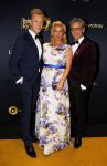 Amsterdam 15 oktober 2015
Uitreiking van de 50e televizierring in carre. Bridget Maasland met Theo en Leon de Ruyter