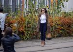 Amsterdam 13 november 2015
Christie Bokma de vriendin van Rafael v d Vaart wordt gefotografeerd door Dagmar lap. Christie werkt voor Stella Agency.