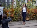Amsterdam 13 november 2015
Christie Bokma de vriendin van Rafael v d Vaart wordt gefotografeerd door Dagmar lap. Christie werkt voor Stella Agency.