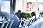 Amsterdam 12 november 2015
Edgar Davids en Henk ten Cate op terras.