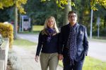 Montferland 25 oktober 2015
Emile Ratelband met zijn nieuwe vriendin Linda Snel bij zijn huis.