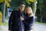Montferland 25 oktober 2015
Emile Ratelband met zijn nieuwe vriendin Linda Snel bij zijn huis.