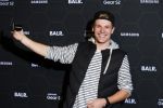 Amsterdam 29 oktober 2015 
Presentatie nieuwe samsung smart watch in samenwerking met BALR. in the harbour club.
Enzo Knol met Dee