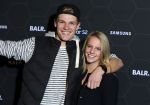 Amsterdam 29 oktober 2015 
Presentatie nieuwe samsung smart watch in samenwerking met BALR. in the harbour club.
Enzo Knol met Dee