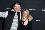 Amsterdam 29 oktober 2015 
Presentatie nieuwe samsung smart watch in samenwerking met BALR. in the harbour club.
Enzo Knol met Dee