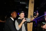 Amsterdam 29 oktober 2015 
Presentatie nieuwe samsung smart watch in samenwerking met BALR. in the harbour club.
Enzo Knol met Eljero Elia