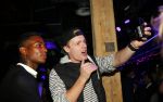 Amsterdam 29 oktober 2015 
Presentatie nieuwe samsung smart watch in samenwerking met BALR. in the harbour club.
Enzo Knol met Eljero Elia