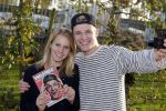 Bunnik 30 oktober 2015
Enzo Knol en zijn vriendin Dee met hun boek
