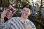 Bunnik 30 oktober 2015
Enzo Knol en zijn vriendin Dee met hun boek