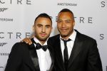 Amsterdam 28 oktober 2015
Premiere James Bond spectre in Tuschinski.
Everon Jackson Hoooi met vriend