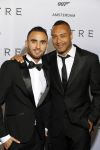 Amsterdam 28 oktober 2015
Premiere James Bond spectre in Tuschinski.
Everon Jackson Hoooi met vriend