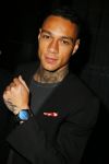 Amsterdam 9 n ovember 2015
Life after football LAF gala in het INK hotel. Gregory v d Wiel met zijn samsung BLAR. horloge