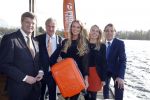 Amsterdam 12 november 2015
Presentatie koffers van de NOC NSF van princess voor Rio 2016 bij restaurant het Bosch.
Jan  Peter Balkenende, Andre Bolhuis, Inge de Bruijn, Florentine en Tim Ouborg