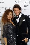 Amsterdam 28 oktober 2015
Premiere James Bond spectre in Tuschinski.
Katja Schuurman met vriend Freek v Noordwijk