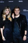 Amsterdam 29 oktober 2015 
Presentatie nieuwe samsung smart watch in samenwerking met BALR. in the harbour club.
Kim Kotter met Jaap Reesema
