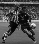 Eindhoven, 30 Augustus 2015
Kompetitie Seizoen 2015/2016
PSV-SC Feyenoord, eindstand 3-1
Luuk de Jong in duel met Eric Botteghin