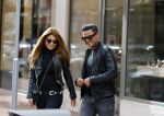 Amsterdam 13 september 2015
Olcay Gulsen met haar verloofde Frans op de pc hooftstraat op scooters
