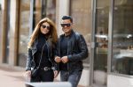 Amsterdam 13 september 2015
Olcay Gulsen met haar verloofde Frans op de pc hooftstraat op scooters