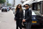 Amsterdam 13 september 2015
Olcay Gulsen met haar verloofde Frans op de pc hooftstraat op scooters