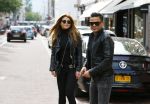 Amsterdam 13 september 2015
Olcay Gulsen met haar verloofde Frans op de pc hooftstraat op scooters