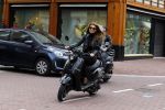 Amsterdam 13 september 2015
Olcay Gulsen met haar verloofde Frans op de pc hooftstraat op scooters