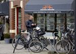 Amsterdam 20 oktober 2015 
Rolf Snoeren op de fiets in Amsterdam.
