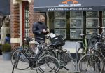 Amsterdam 20 oktober 2015 
Rolf Snoeren op de fiets in Amsterdam.