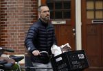 Amsterdam 20 oktober 2015 
Rolf Snoeren op de fiets in Amsterdam.