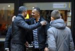 Amsterdam 21 oktober 2015
Ruud Gullit met Vrirndin Karin in Gelderland plein. Frank Rijkaard met moeder