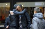 Amsterdam 21 oktober 2015
Ruud Gullit met Vrirndin Karin in Gelderland plein. Frank Rijkaard met moeder