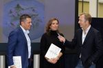 Amsterdam 19 oktober 2015 
Boekpresentatie Sacha de Boer en Jacob Jan Boerma in hotel Krasnapolsky. Man Rick Nieman praat het aan elkaar.