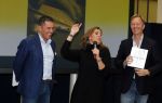 Amsterdam 19 oktober 2015 
Boekpresentatie Sacha de Boer en Jacob Jan Boerma in hotel Krasnapolsky. Man Rick Nieman praat het aan elkaar.