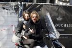 Amsterdam 2 november 2015
Tygo Gernandt met zijn nieuwe vriendin Annewil Hokken op de scooter