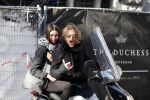 Amsterdam 2 november 2015
Tygo Gernandt met zijn nieuwe vriendin Annewil Hokken op de scooter