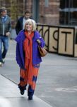 Amsterdam 27 oktober 2015 
Willeke Alberti op straat.