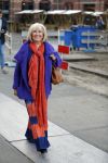 Amsterdam 27 oktober 2015 
Willeke Alberti op straat.